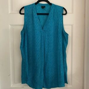 Worthington Teal Sleeveless Tunic‎ XL E